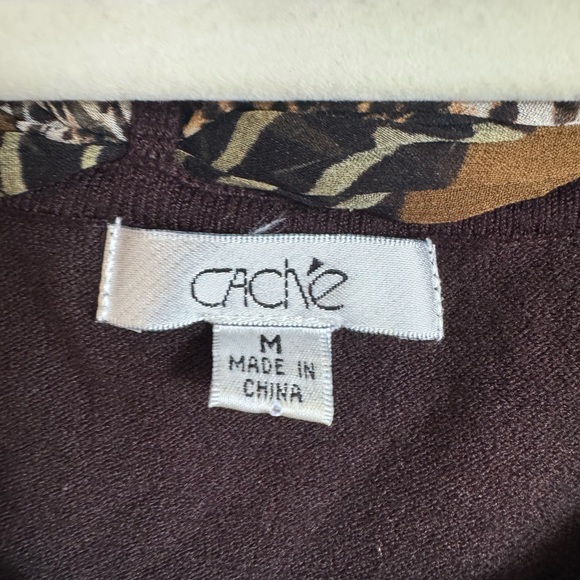 Vintage Cache Chocolate Brown Top - Picture 4 of 7